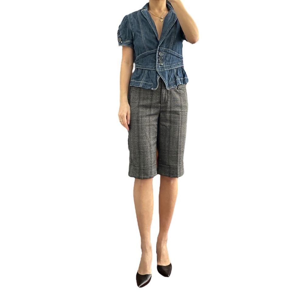 Marc Jacobs Denim Short Sleeve Blazer Jacket Size S